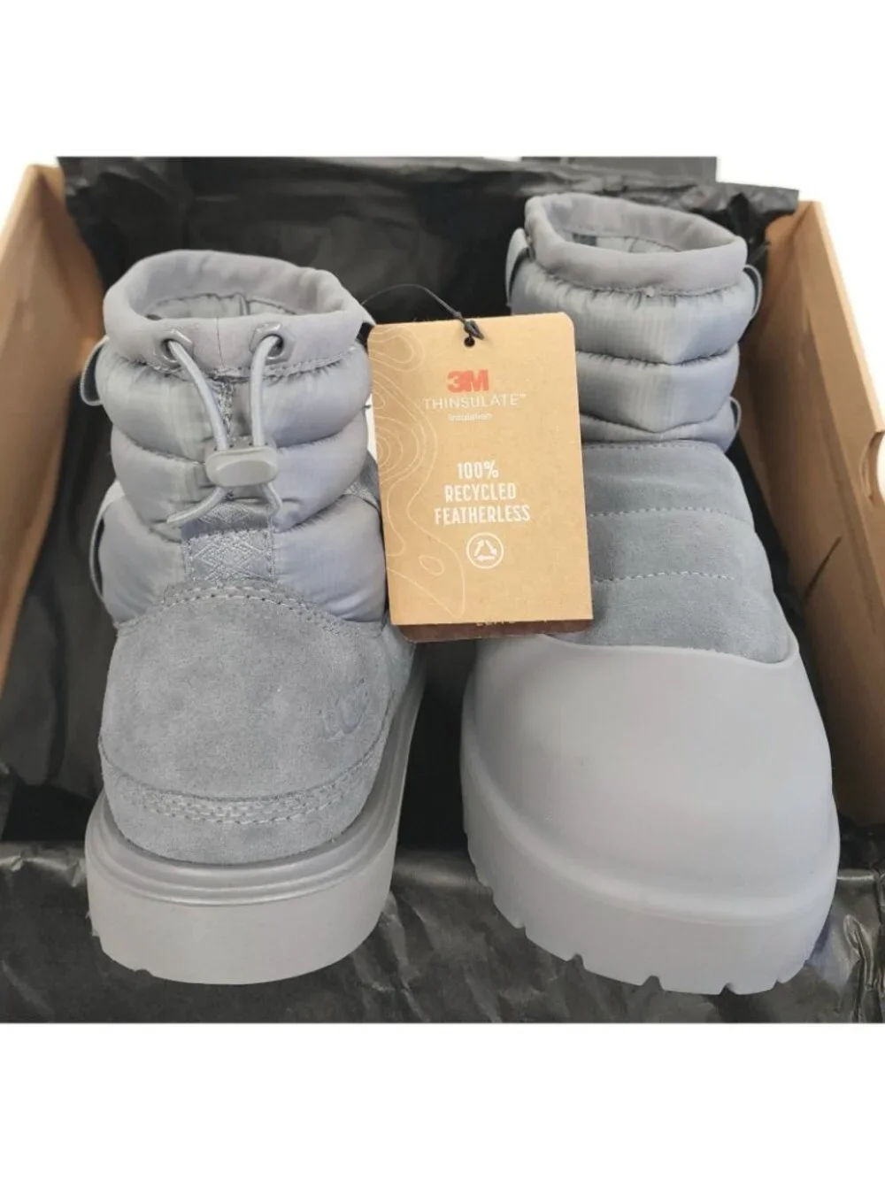 UGG Men's Classic Mini Pull-On Weather Waterproof Insulated Boots Metal Size 12